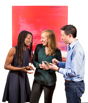 Pictured left to right: Nkechi Emeruwa as Rebecca, Melissa Keith as Annie, and Hawlan Ng as Peter in THE CALL by Tanya Barfield
Directed by Jon Wai-keung Lowe; A Theatre Rhinoceros Production at the Eureka Theatre.
