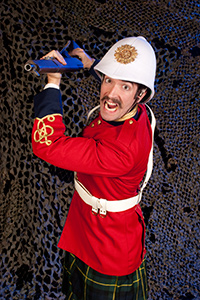 William J. Brown III as General Hector MacDonald in Fighting Mac! by John Fisher; a Theatre Rhinoceros production at Thick House Theatre. Photo by Kent Taylor.