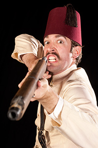 William J. Brown III as General Hector MacDonald in Fighting Mac! by John Fisher; a Theatre Rhinoceros production at Thick House Theatre. Photo by Kent Taylor.