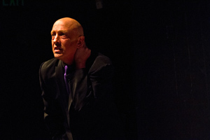 Michael DeMartini as Neil in The Habit of Art by Alan Bennett; directed by John Fisher; a Theatre Rhinoceros production at Z Below; photo by Kent Taylor.