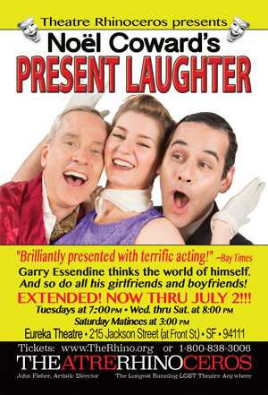 Present Laughter postcard front

