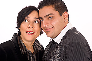 Marga Gomez and Ali Mafi